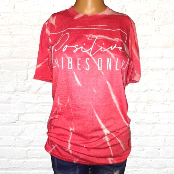 Positive Vibes Only Tshirt Size Small - Picture 1 of 4